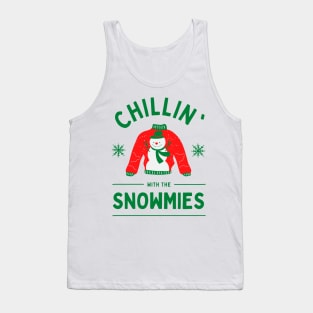 Chillin with the Snowmies - Merry Christmas Tank Top